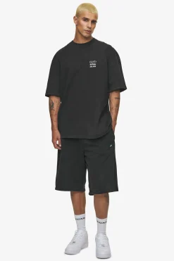 Pegador Tees|Denaud Oversized Tee Vintage Black