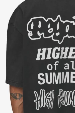 Pegador Tees|Denaud Oversized Tee Vintage Black