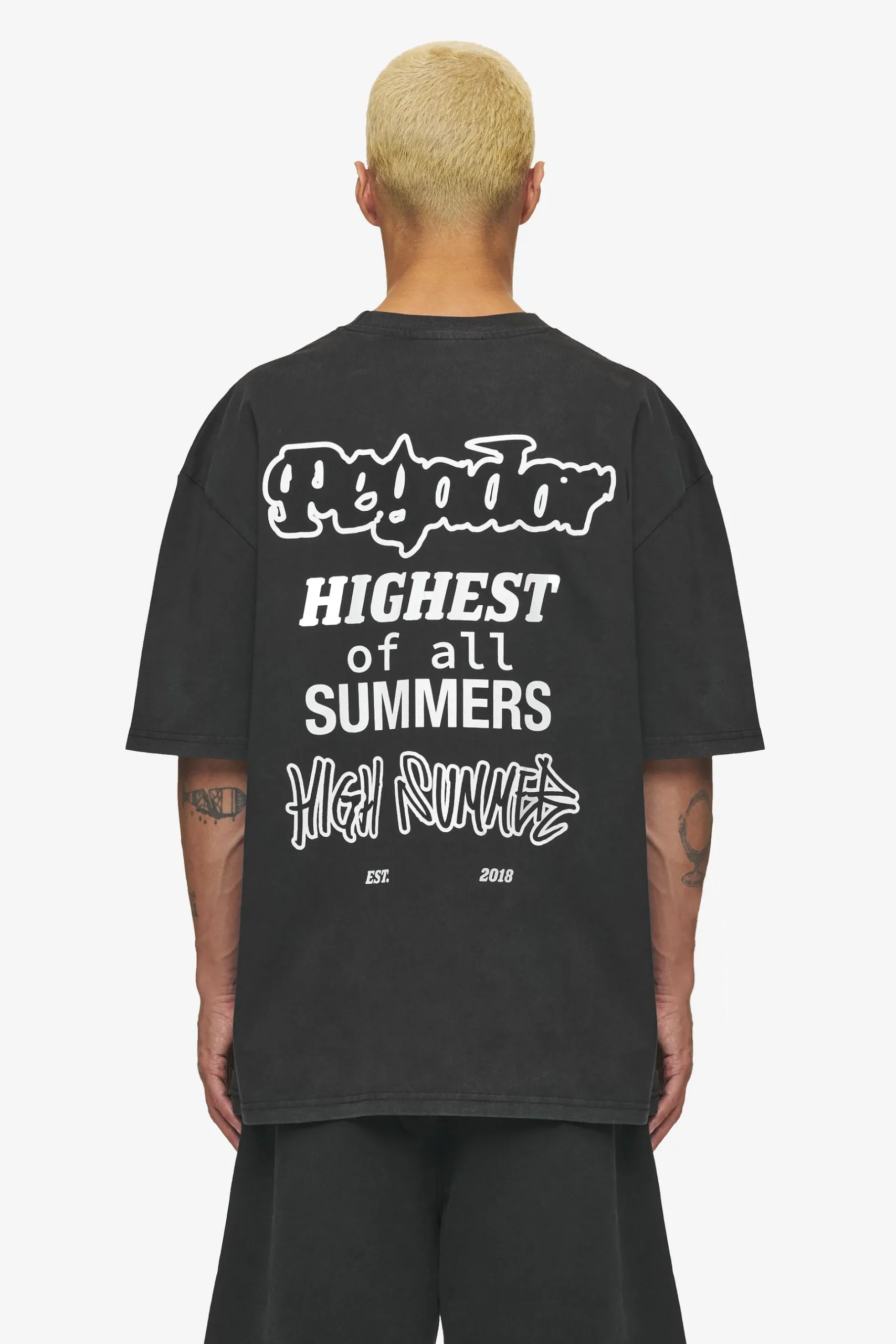 Pegador Tees|Denaud Oversized Tee Vintage Black