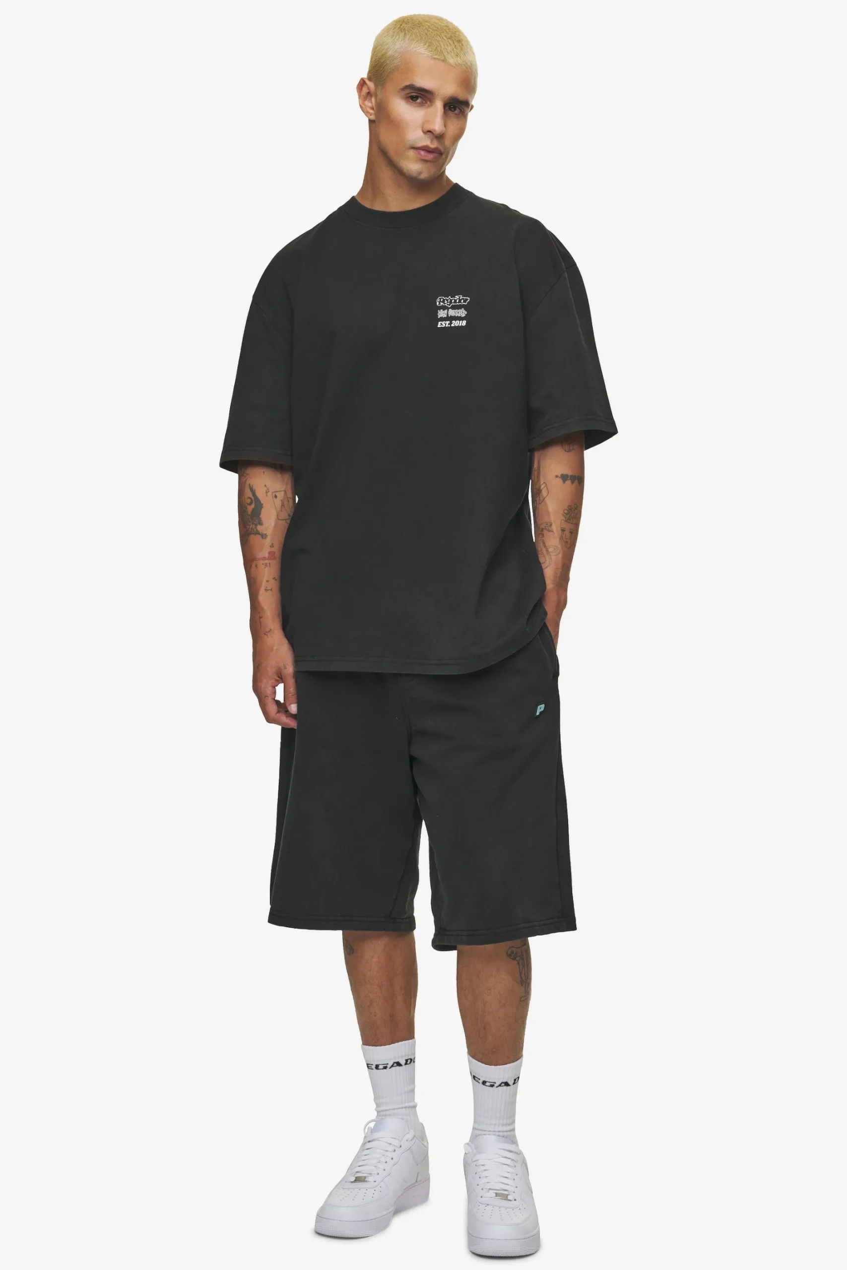 Pegador Tees|Denaud Oversized Tee Vintage Black
