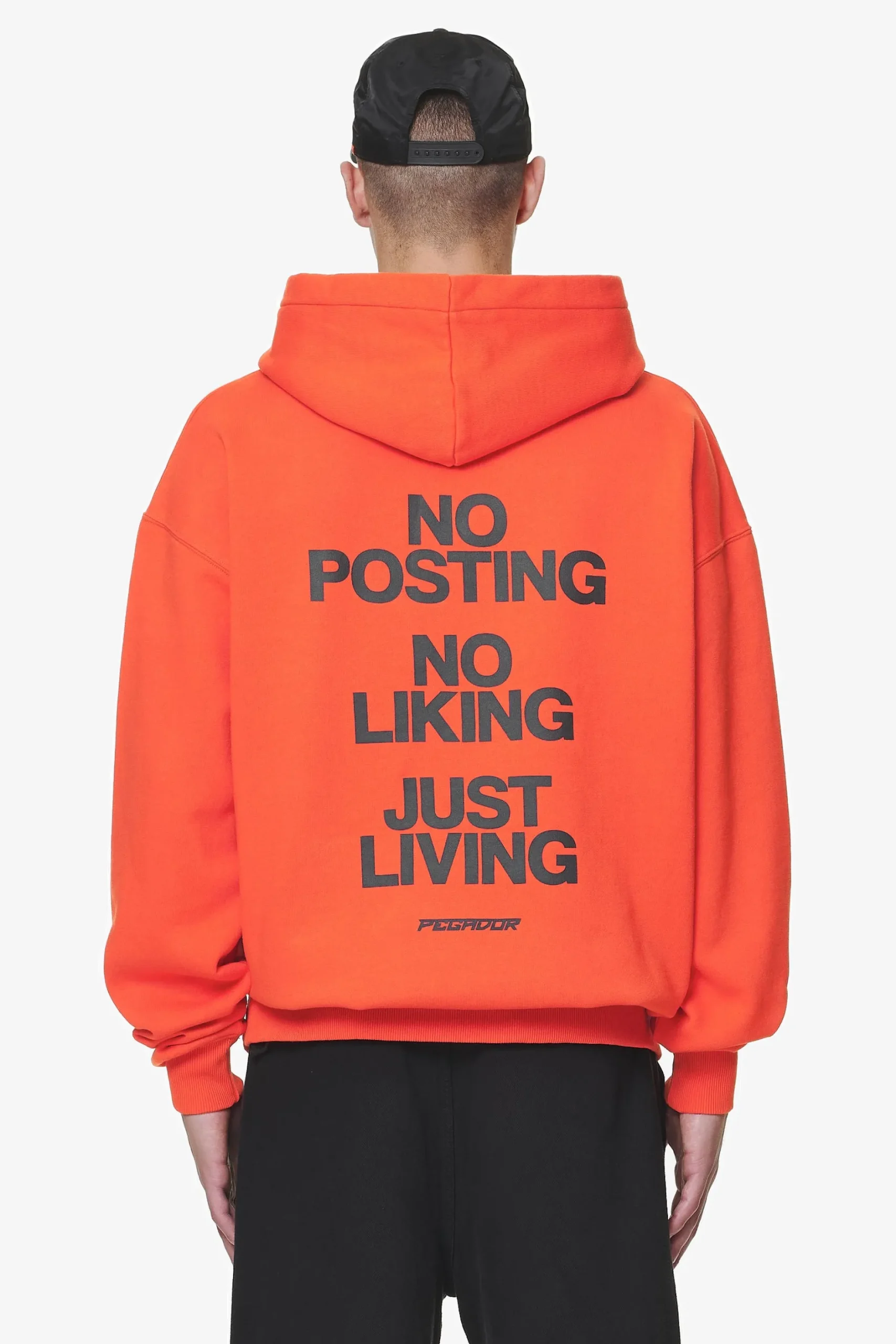 Pegador Hoodies|Devon Oversized Hoodie Washed Signal Red