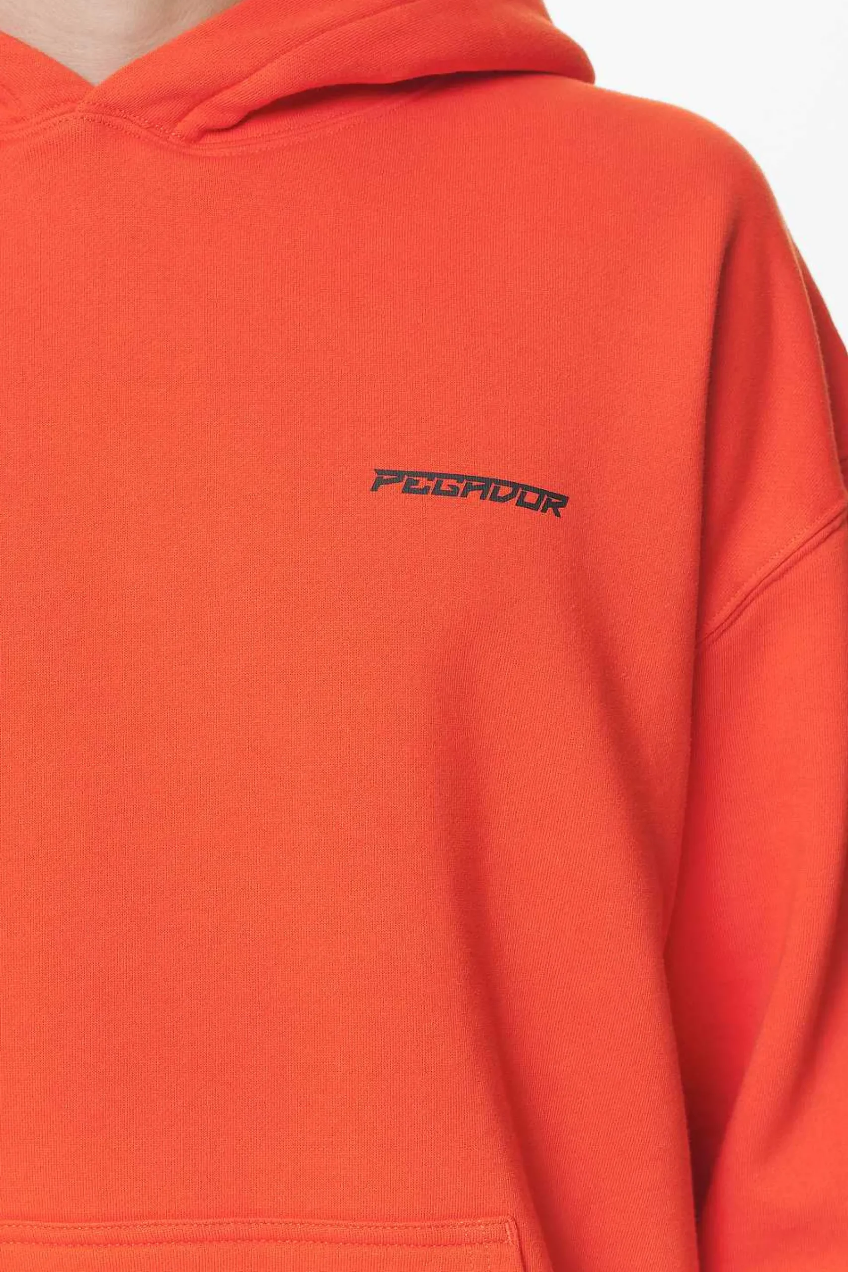 Pegador Hoodies|Devon Oversized Hoodie Washed Signal Red