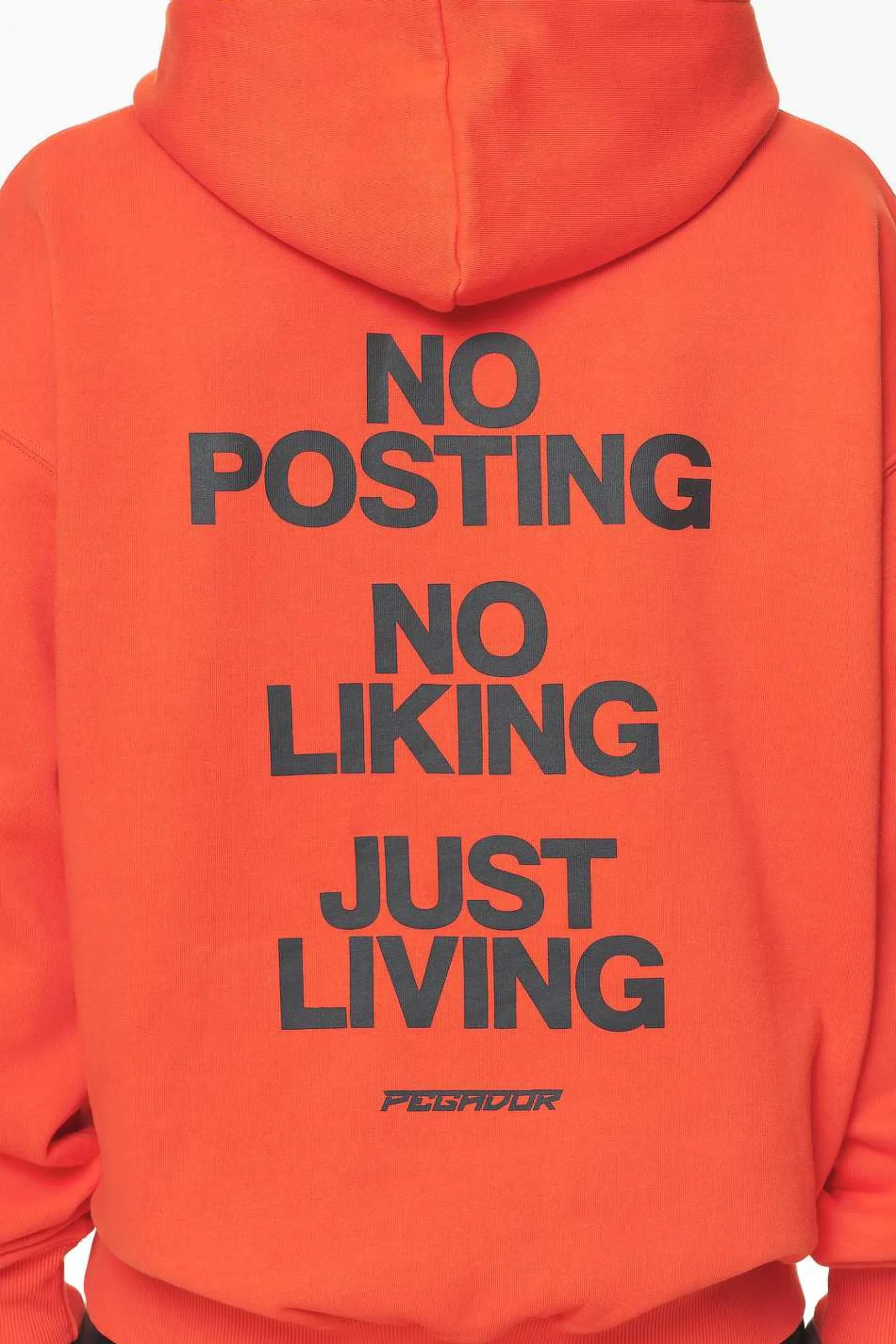 Pegador Hoodies|Devon Oversized Hoodie Washed Signal Red