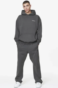 Pegador Hoodies|Devon Oversized Hoodie Washed Volcano Grey