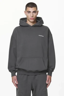 Pegador Hoodies|Devon Oversized Hoodie Washed Volcano Grey