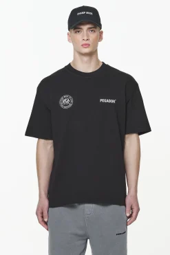 Pegador Tees|Dike Oversized Tee Vintage Onyx Black