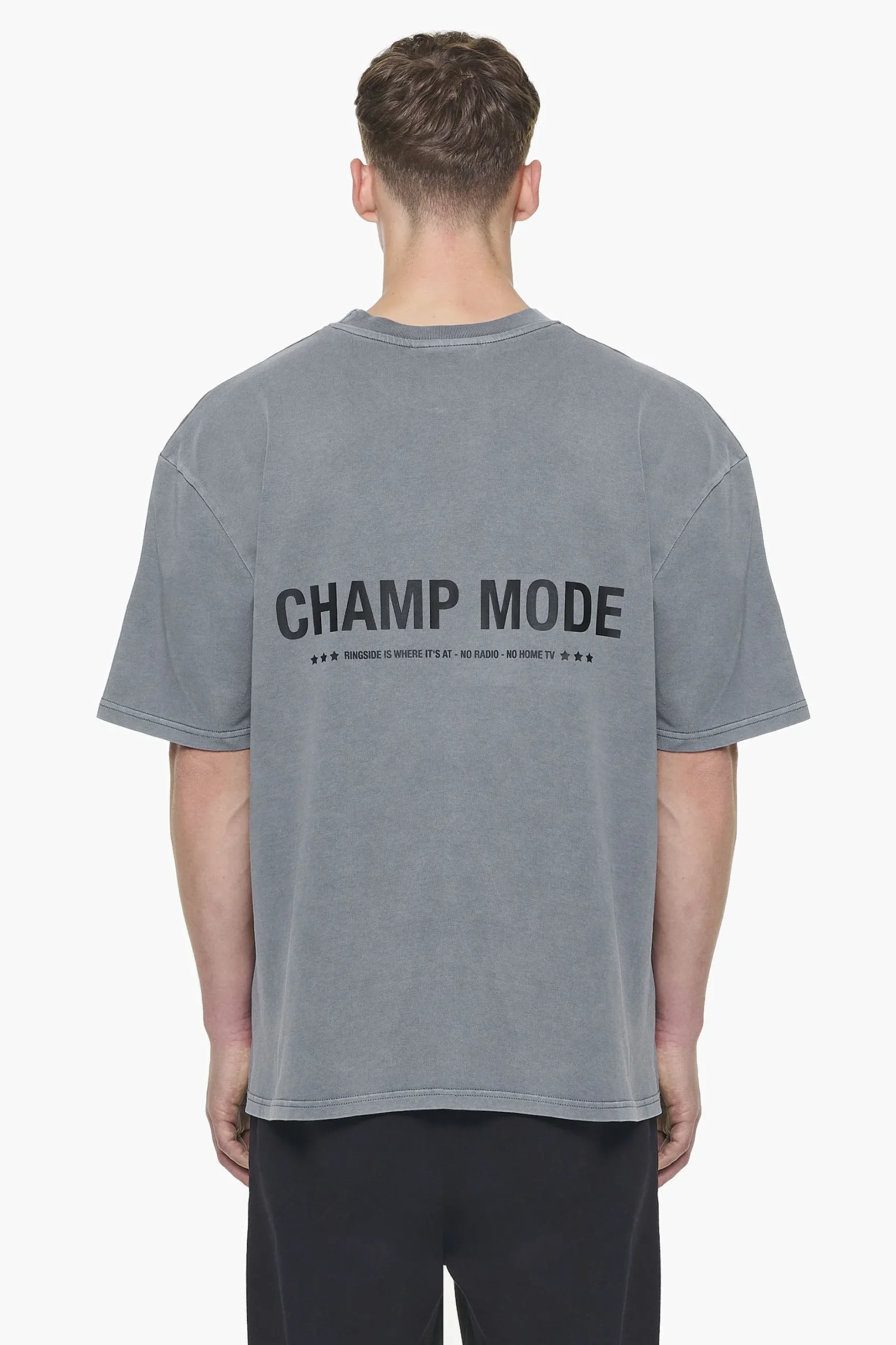 Pegador Tees|Dike Oversized Tee Vintage Grey