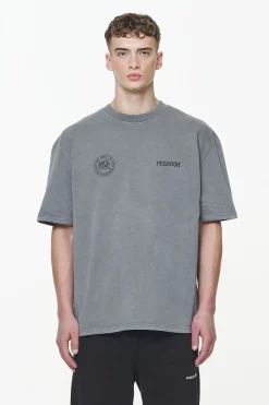 Pegador Tees|Dike Oversized Tee Vintage Grey