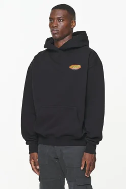 Pegador Hoodies|Docks Oversized Hoodie Vintage Washed Onyx Black