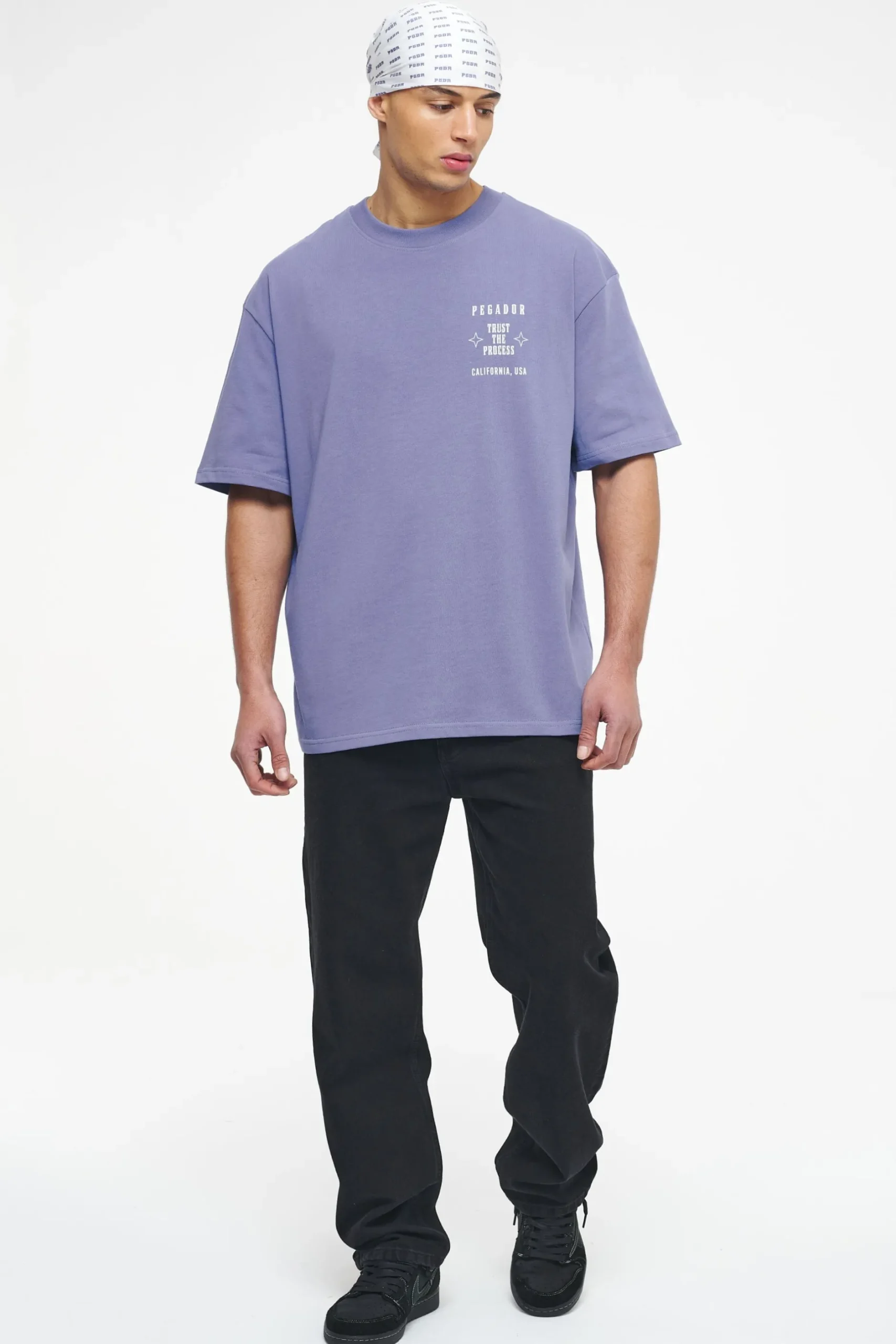 Pegador Caps & Hats|Doty Bandana White Purple