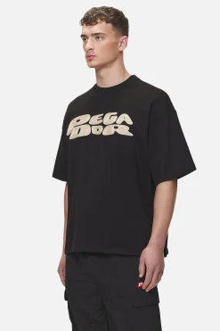 Pegador Tees|Drew Boxy Tee Washed Black