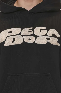 Pegador Hoodies|Drew Terry Boxy Hoodie Washed Black