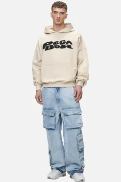 Pegador Hoodies|Drew Terry Boxy Hoodie Washed Desert Sand