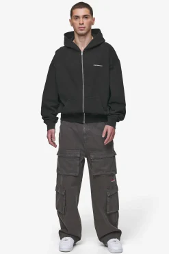 Pegador Hoodies|Zip Hoodies|Dubose Oversized Sweat Jacket Vintage Black