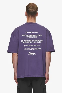 Pegador Tees|Dubose Oversized Tee Vintage Deep Purple