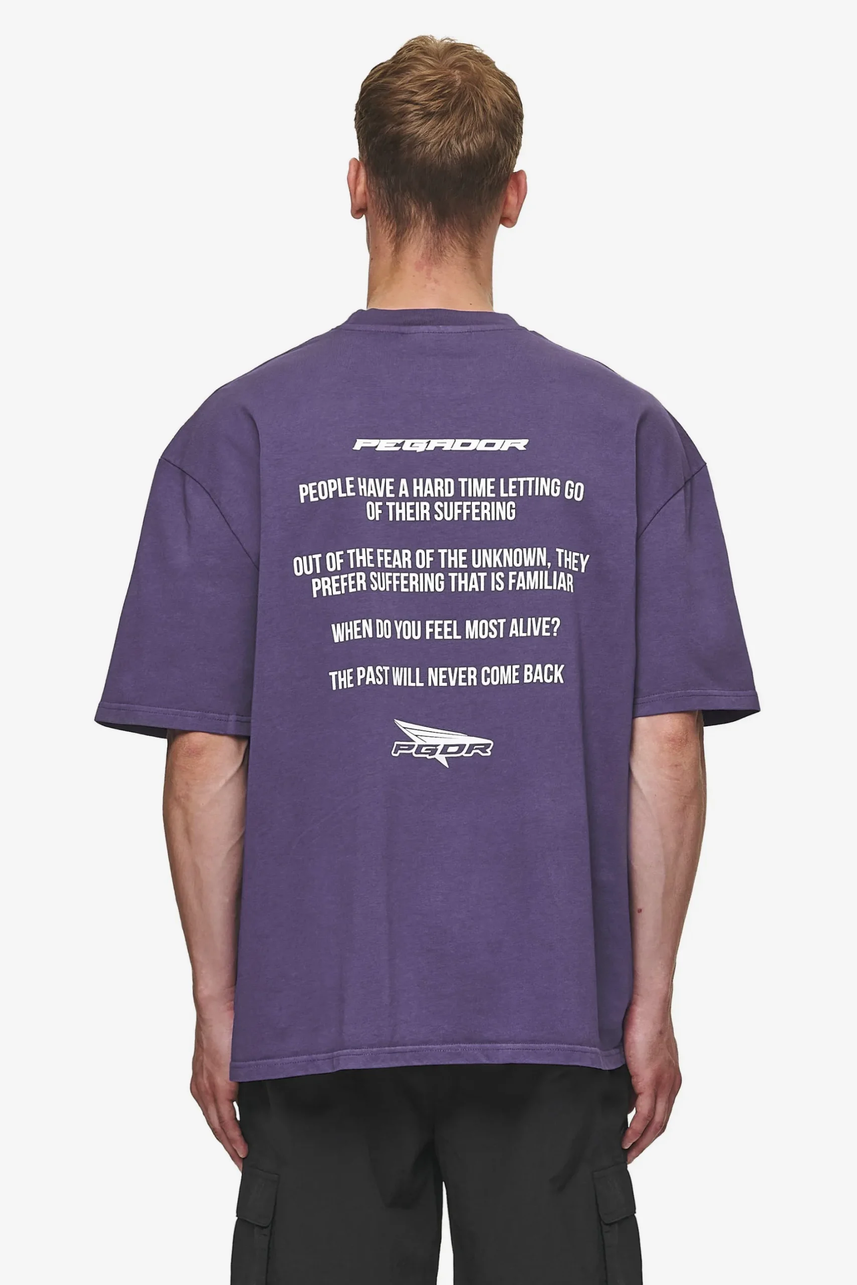 Pegador Tees|Dubose Oversized Tee Vintage Deep Purple