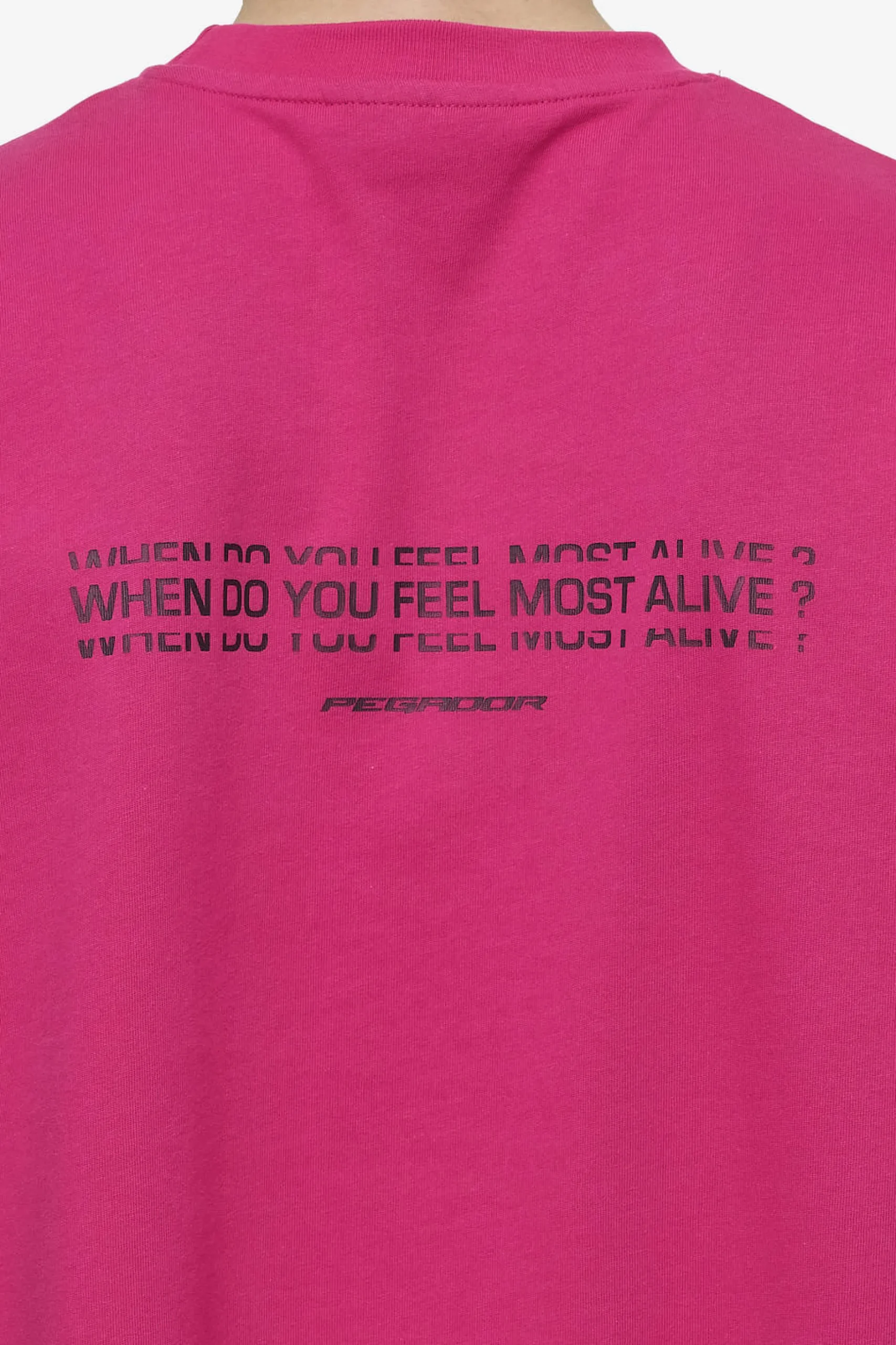 Pegador Tees|Edens Oversized Tee Washed Virtual Pink