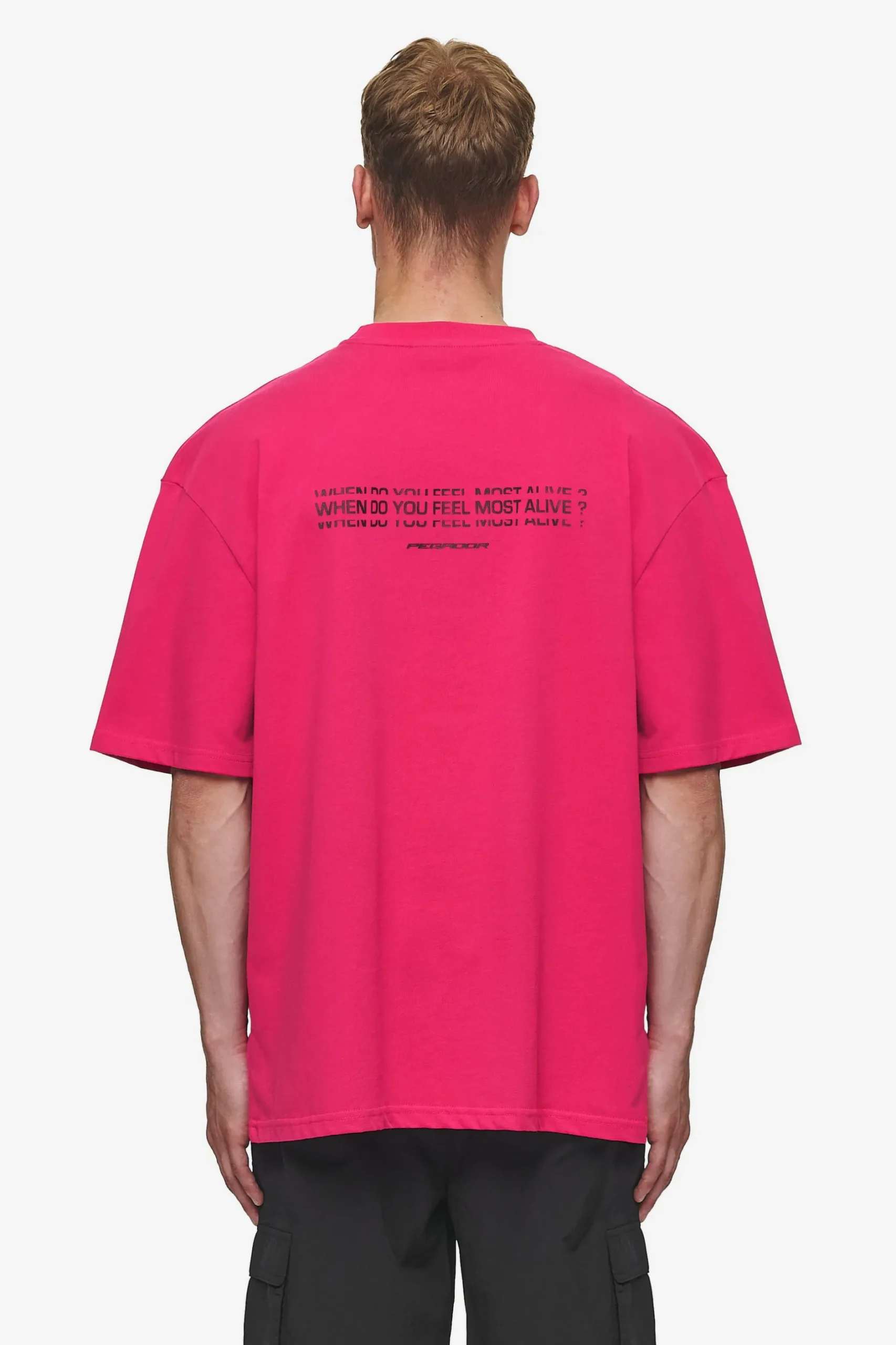 Pegador Tees|Edens Oversized Tee Washed Virtual Pink