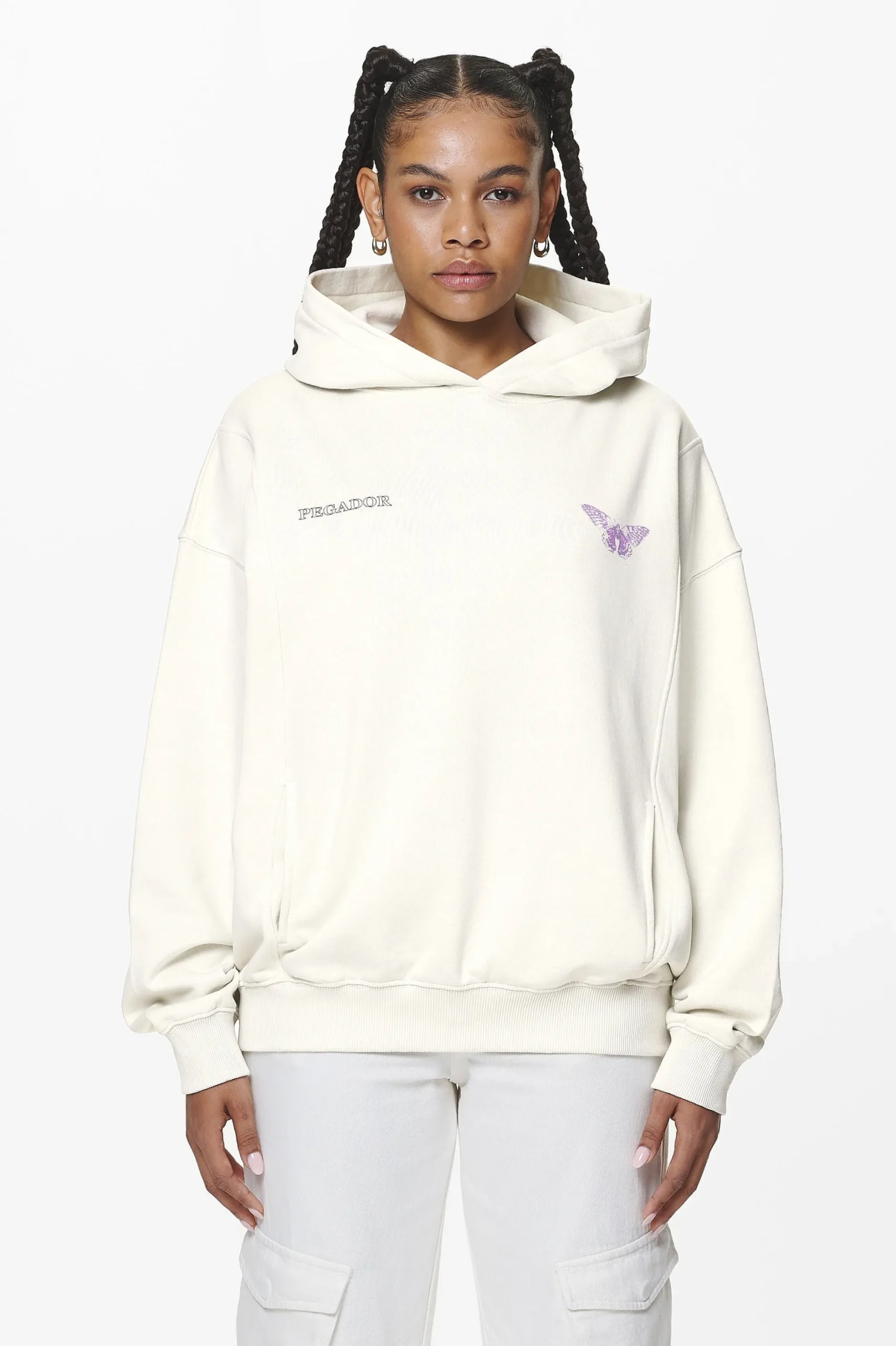 Pegador Hoodies|Eira Oversized Hoodie Washed Salty Cream