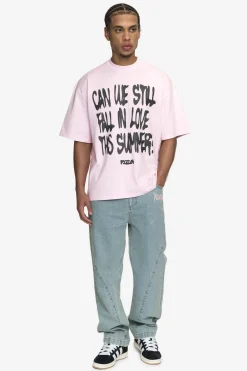Pegador Tees|Elgin Boxy Tee Washed bubblegum