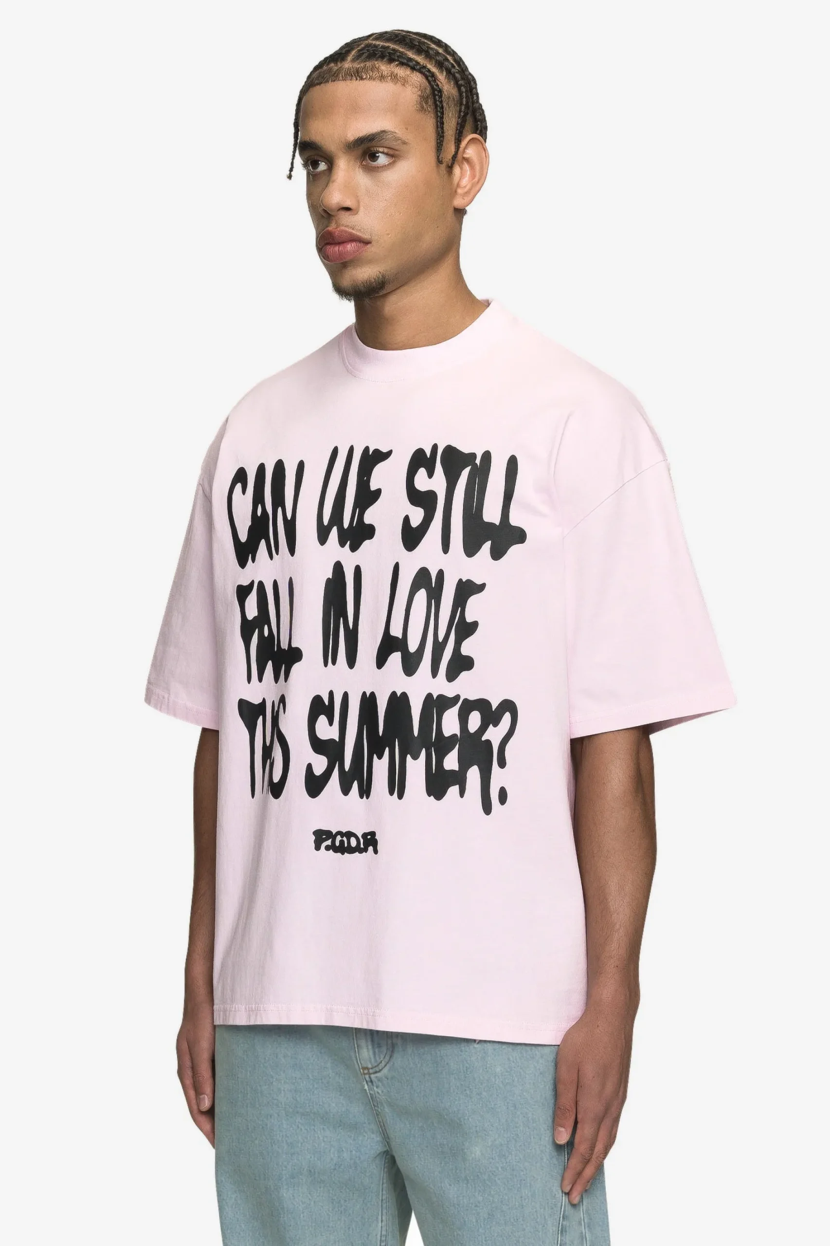 Pegador Tees|Elgin Boxy Tee Washed bubblegum