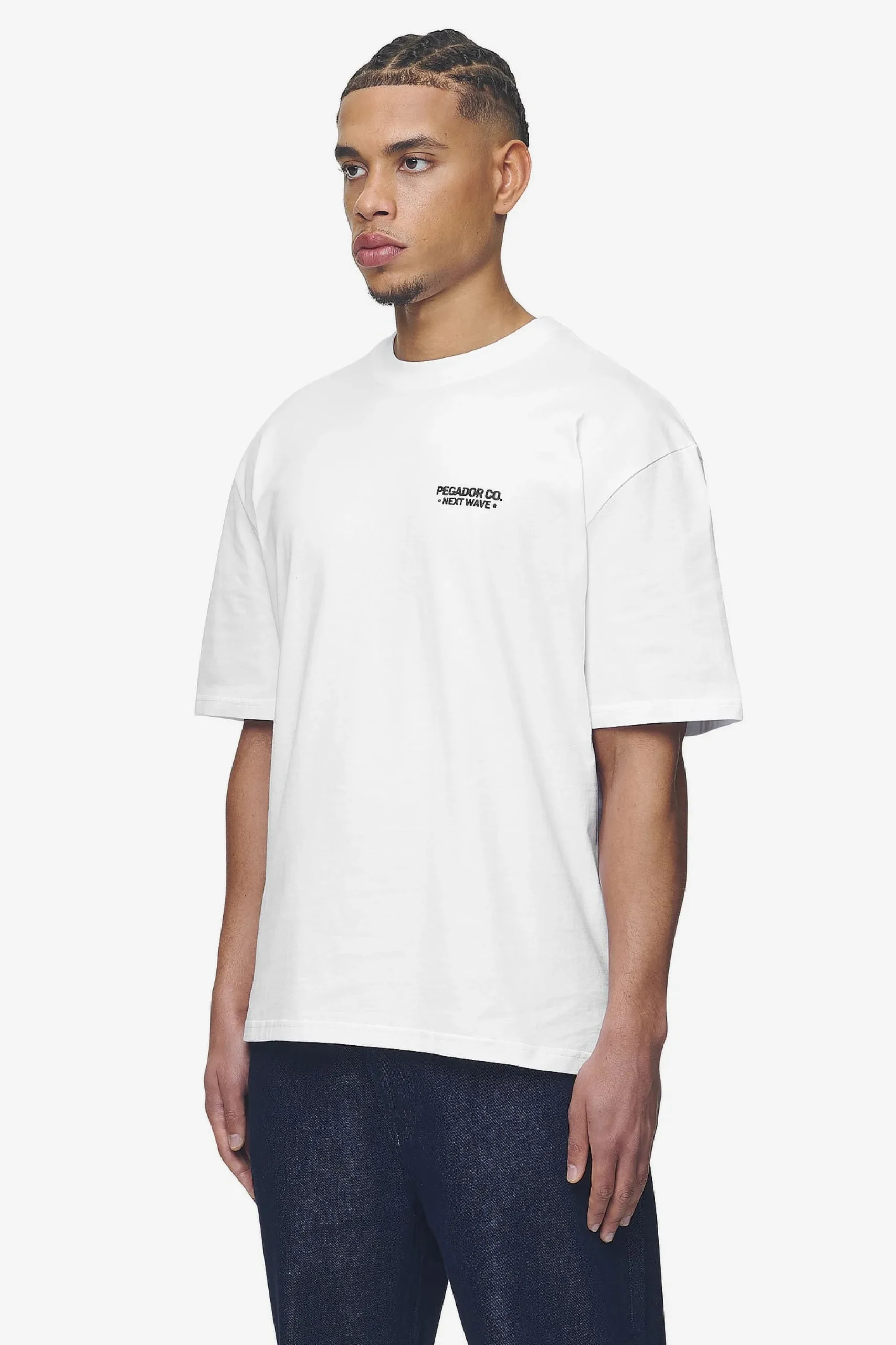 Pegador Tees|Fallon Oversized Tee White