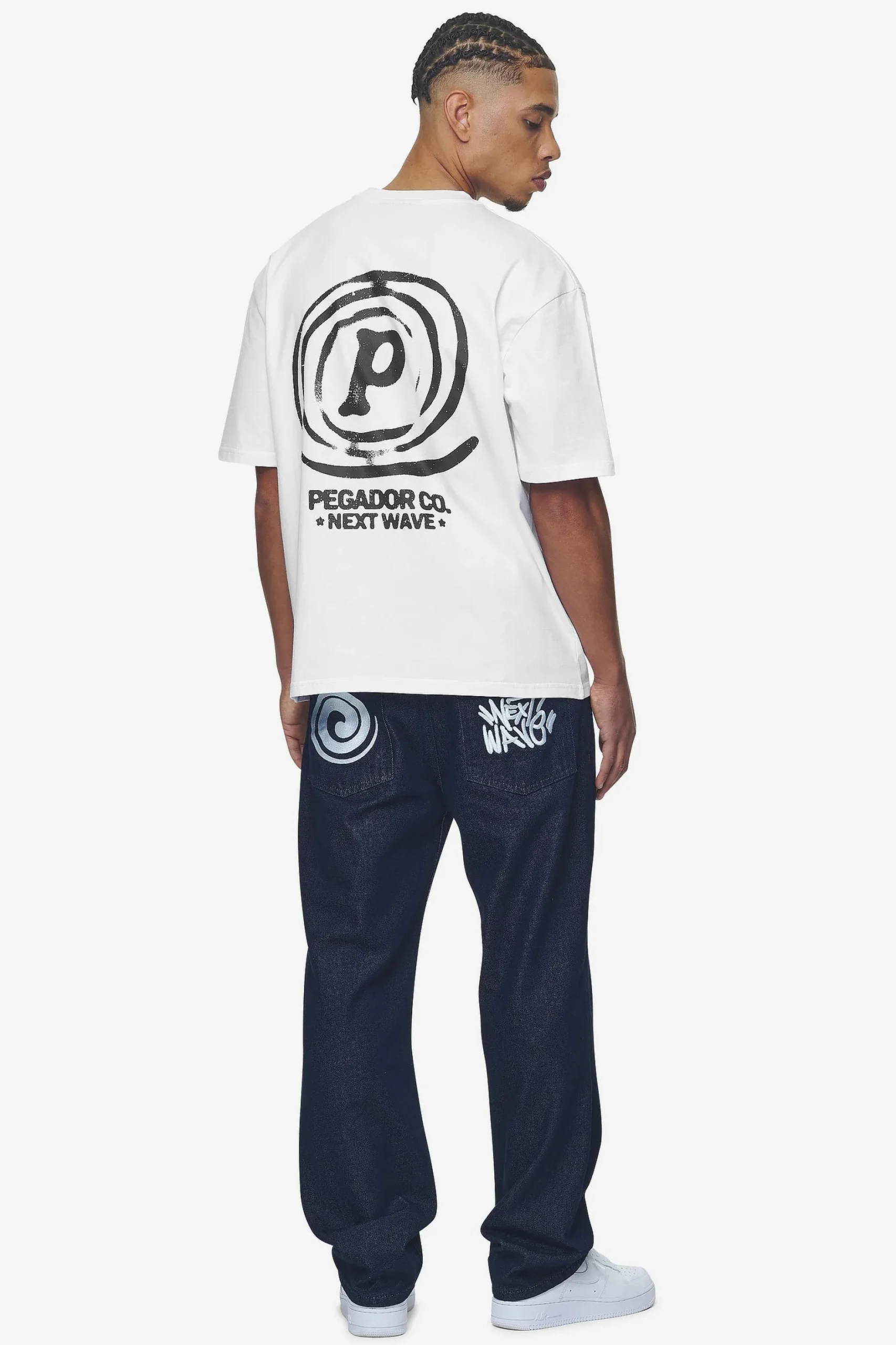 Pegador Tees|Fallon Oversized Tee White