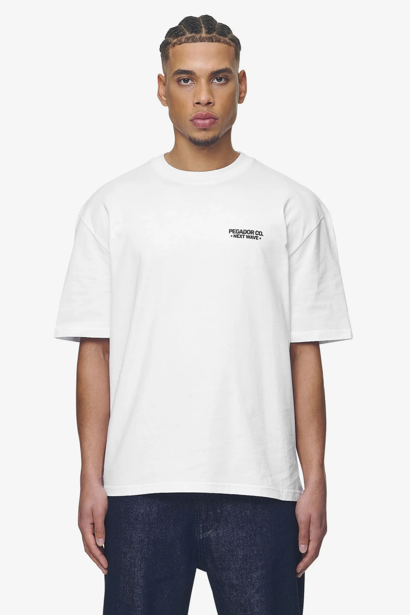 Pegador Tees|Fallon Oversized Tee White