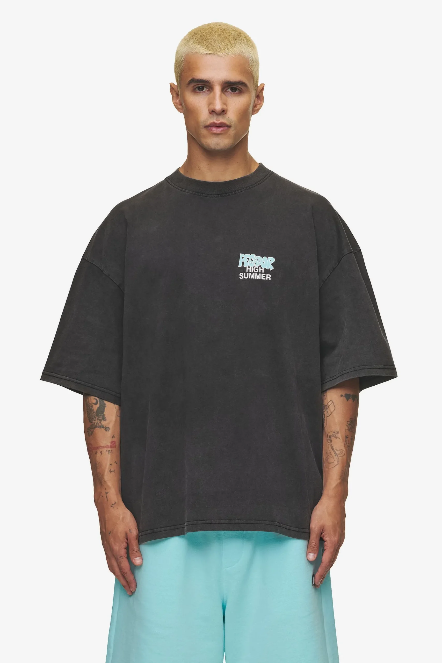 Pegador Tees|Farrar Boxy Tee Vintage black