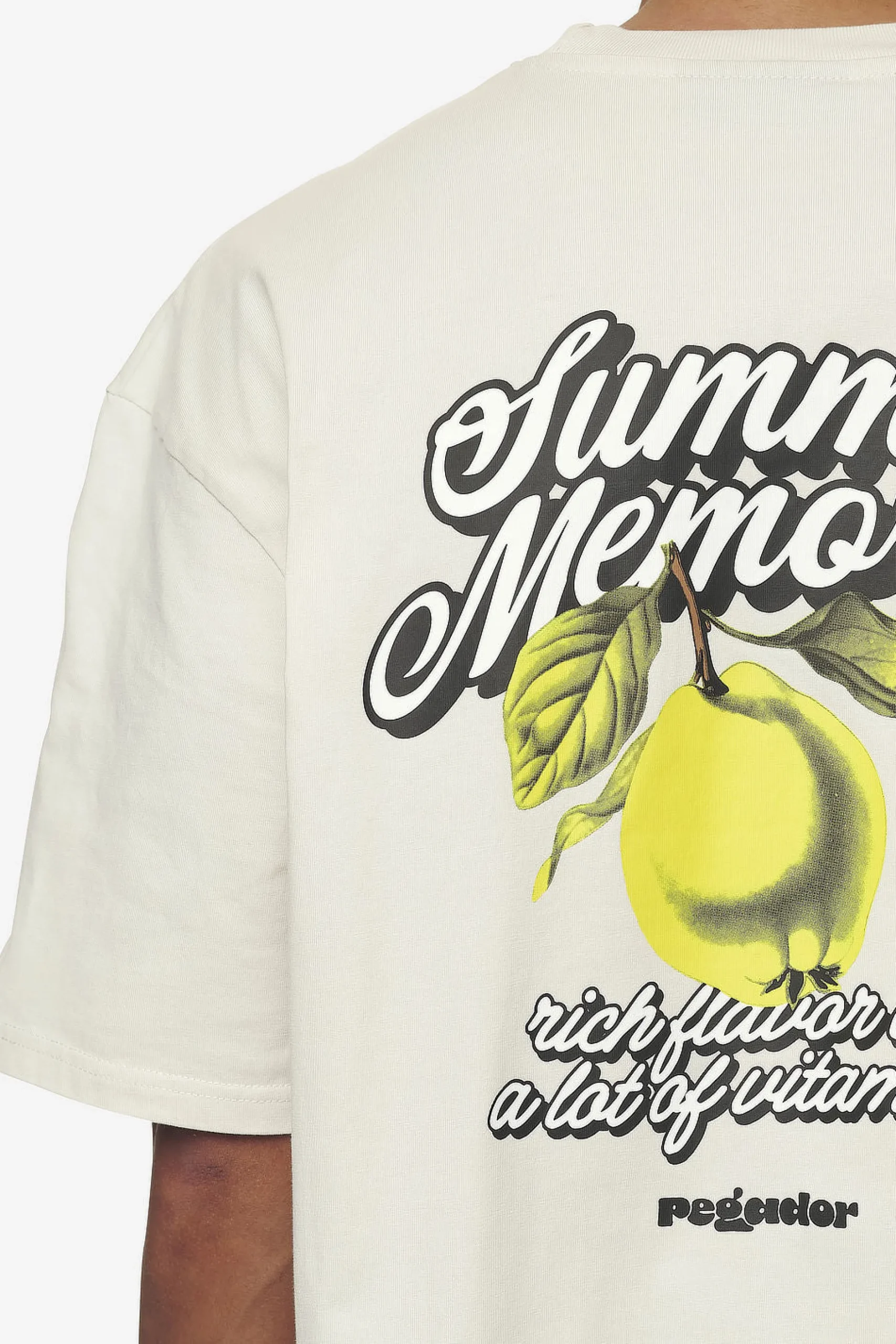 Pegador Tees|Farren Oversized Tee Washed Salty Cream