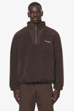 Pegador Sweaters|Fierro Teddy Halfzip Sweater Oak Brown