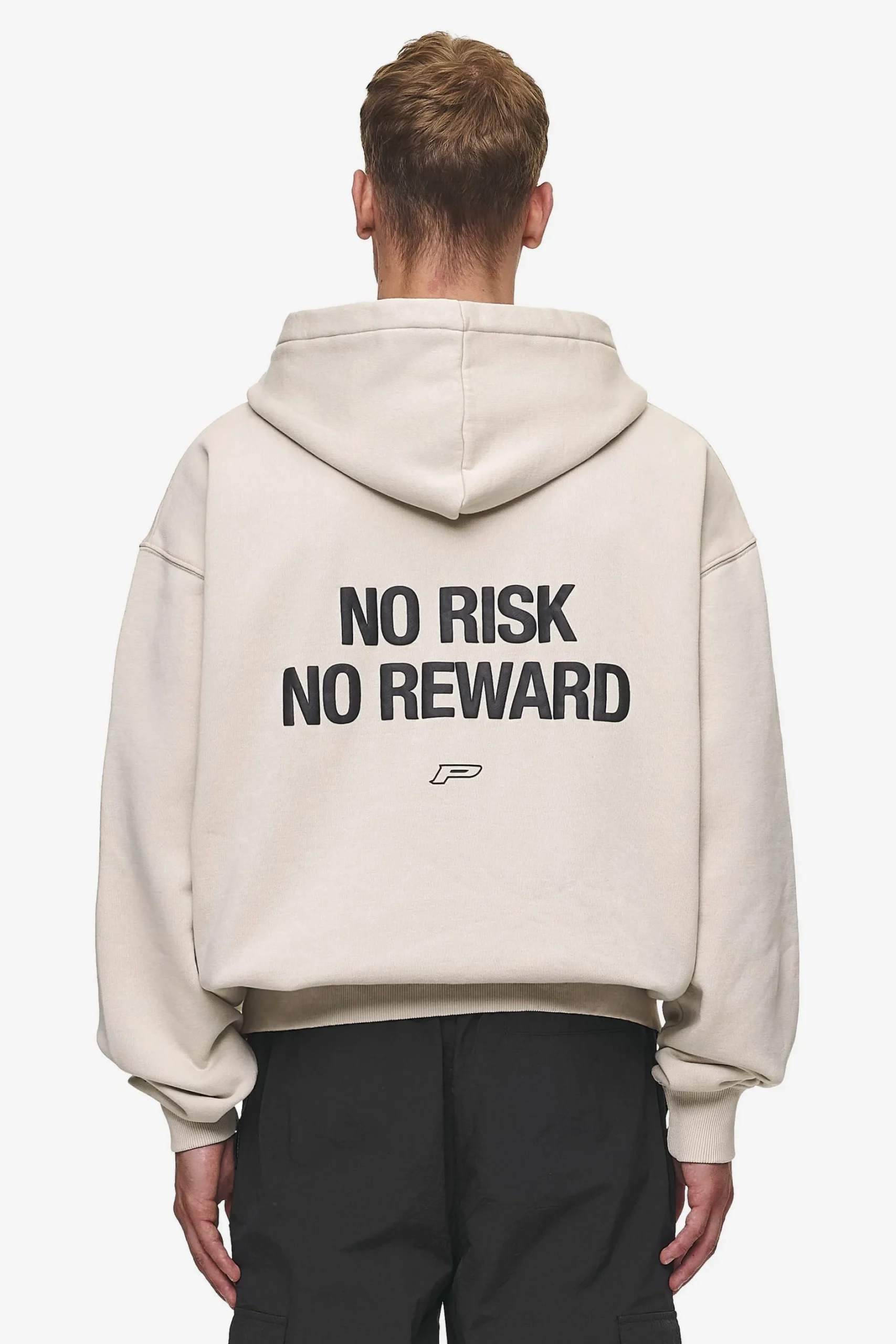Pegador Hoodies|Zip Hoodies|Fox Oversized Sweat Jacket Washed Light Beige