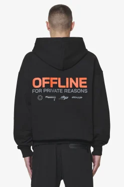Pegador Hoodies|Furber Oversized Hoodie Black