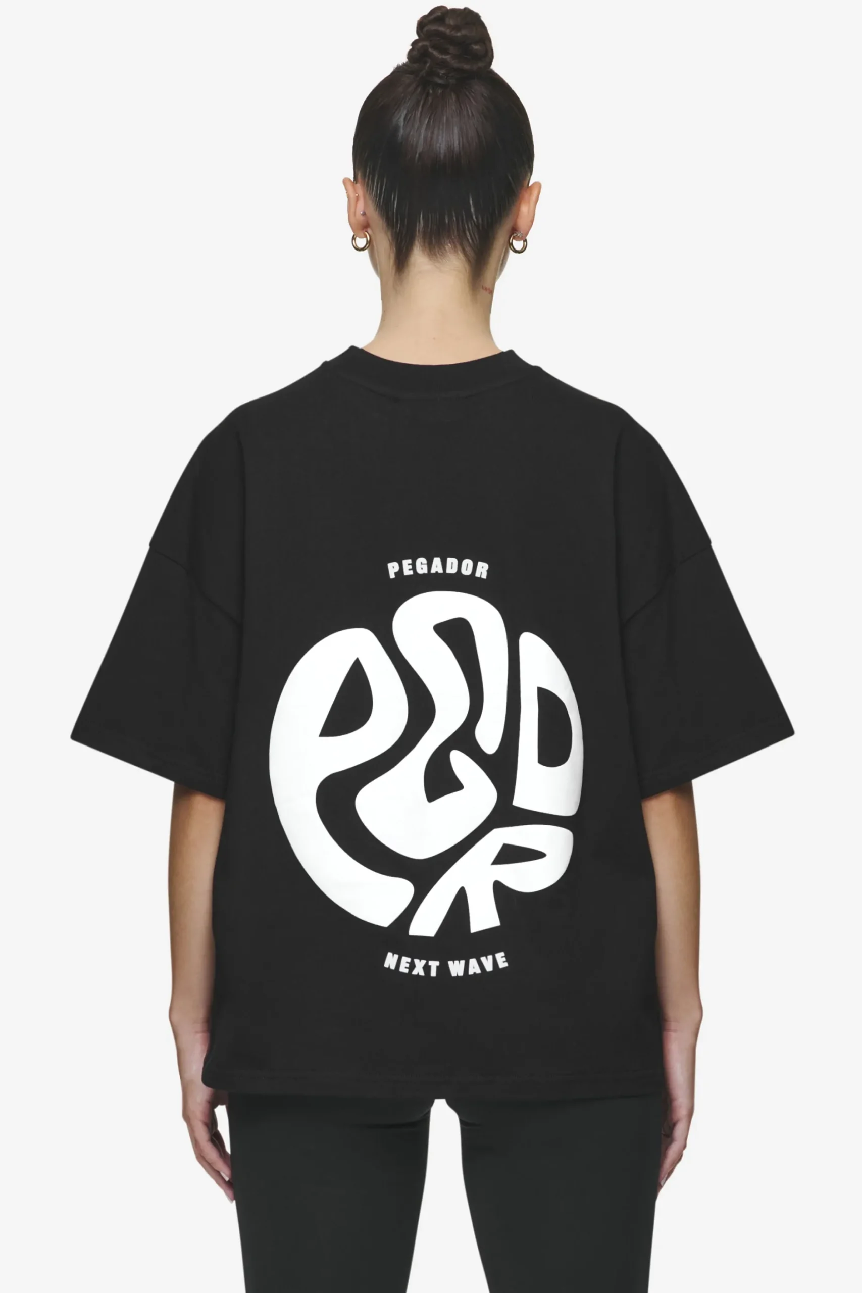 Pegador Tees|Gabi Heavy Oversized Tee Black