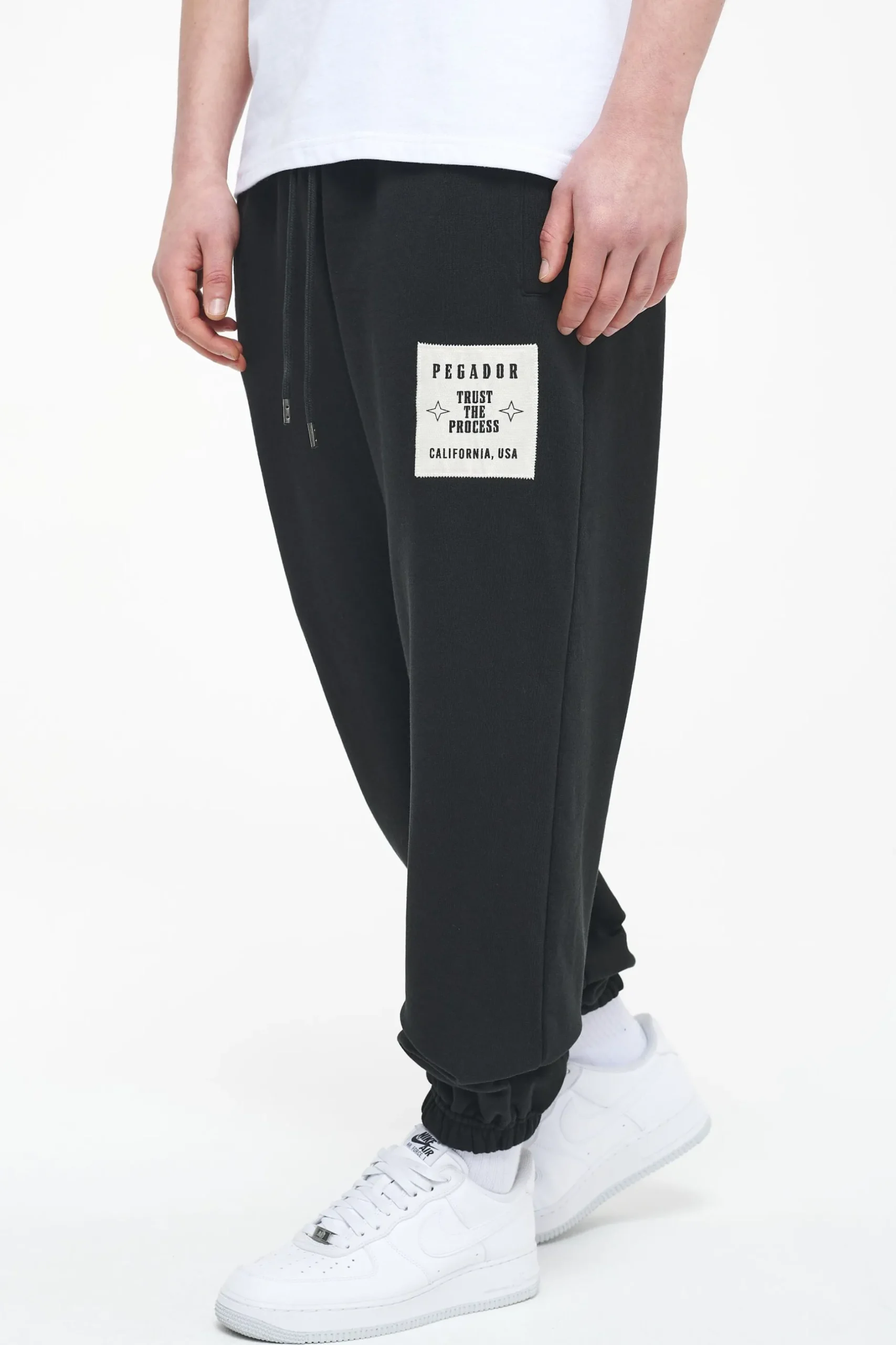 Pegador Pants & Joggers|Galt Heavy Sweat Pants Vintage Washed Black Ink