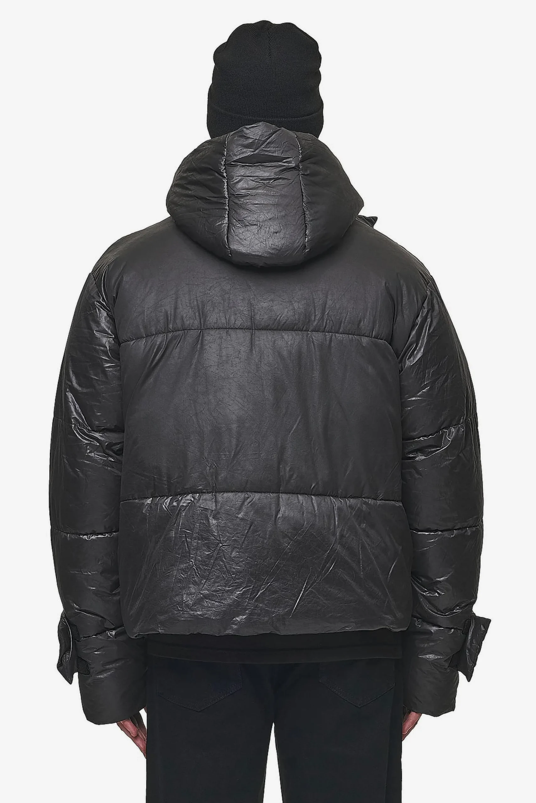 Pegador Jackets|Garrick Vintage Oversized Puffer Jacket Black