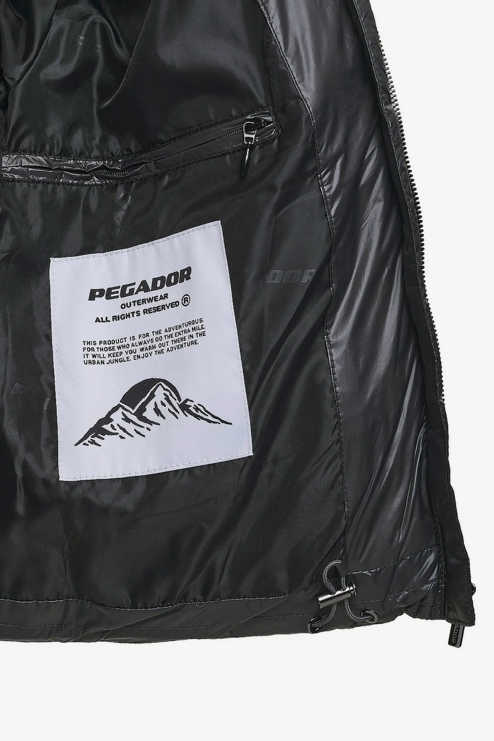 Pegador Jackets|Georgia Light Glossy Puffer Jacket Anthracite