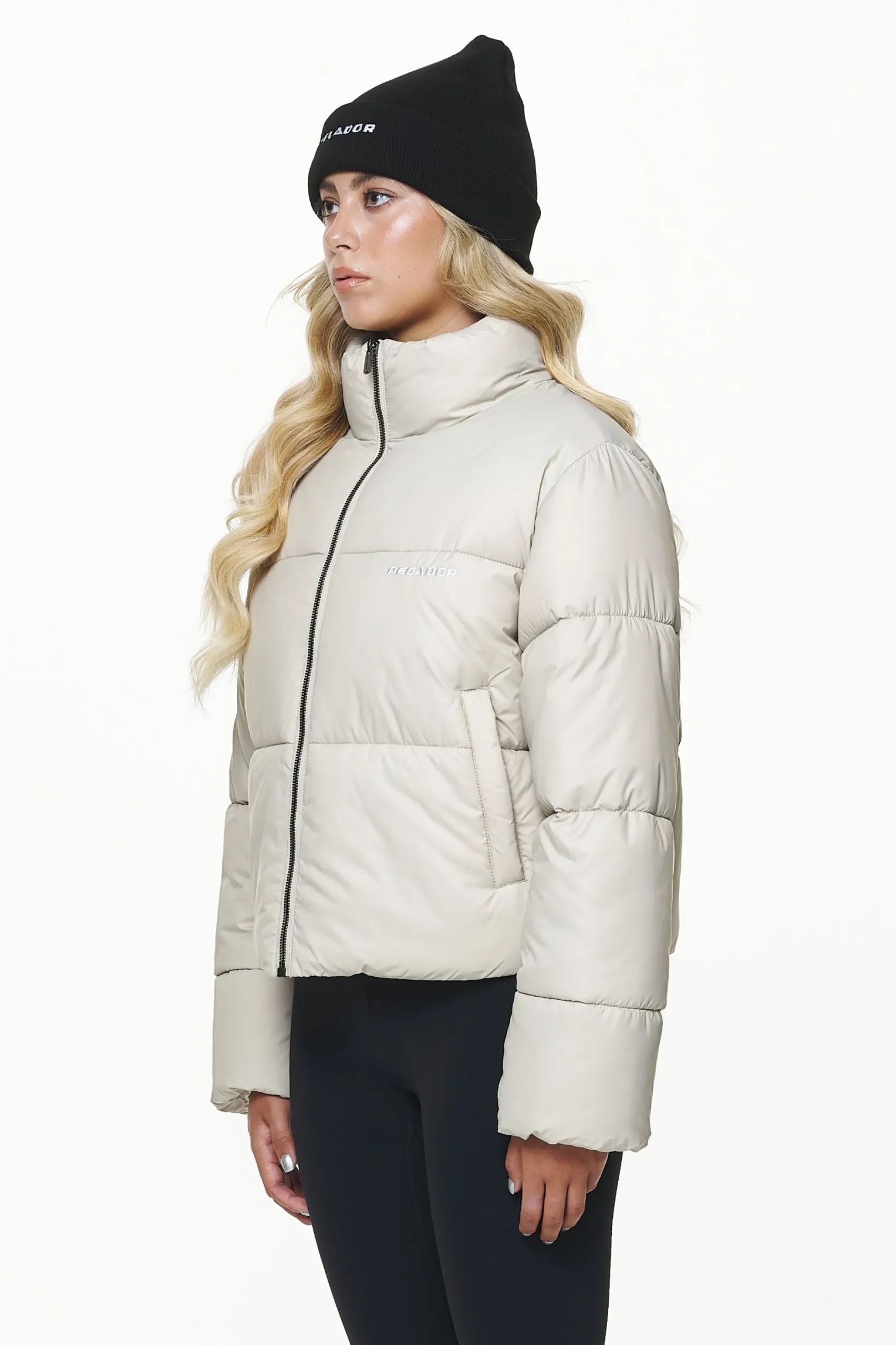 Pegador Jackets|Georgia Puffer Jacket Fossil Taupe