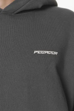 Pegador Hoodies|Gien Oversized Hoodie Washed Volcano Grey