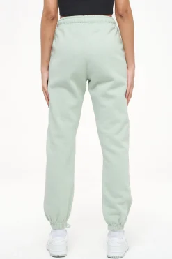 Pegador Pants|Grace High Waisted Sweat Pants Vintage Washed Milky Green Gum