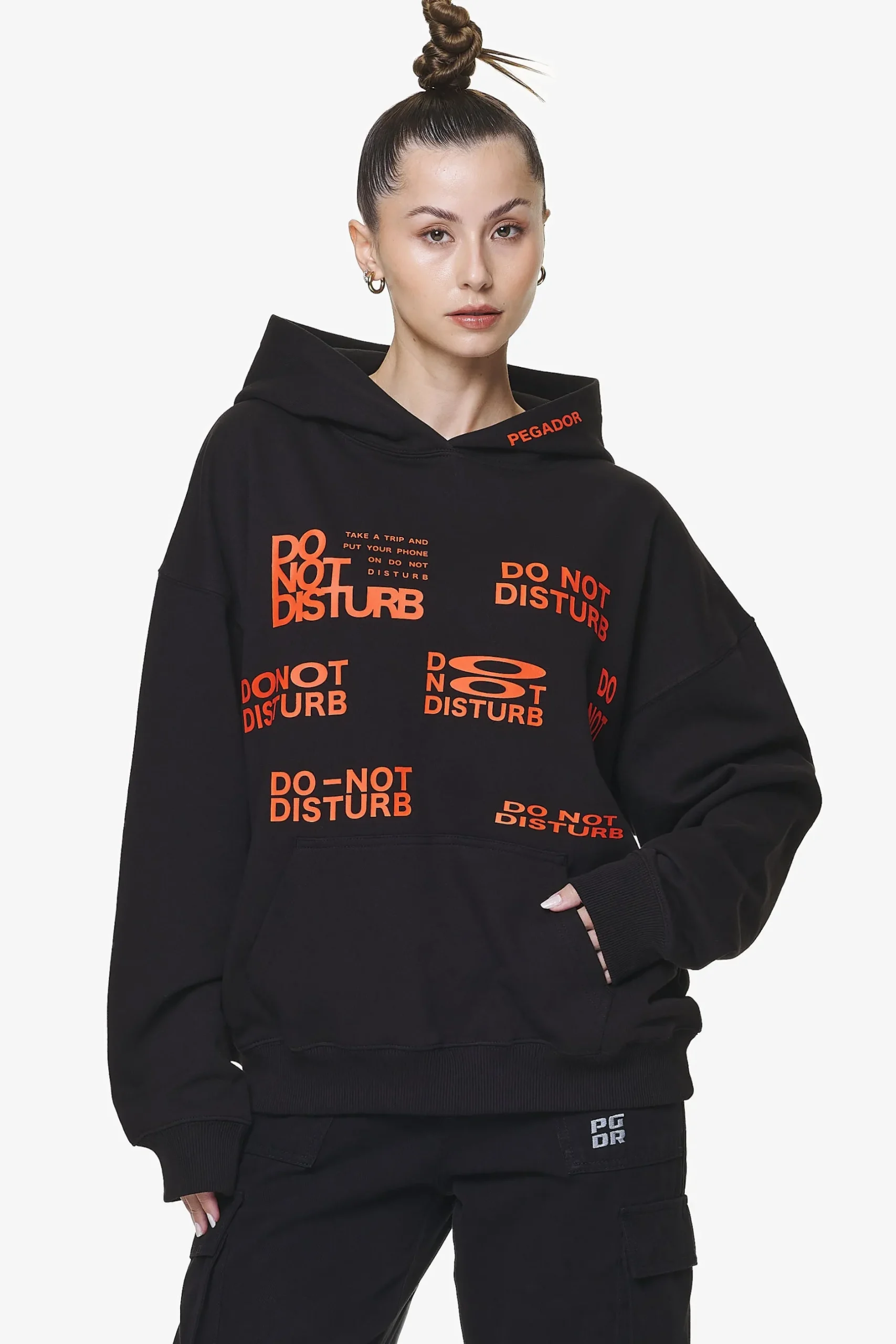 Pegador Hoodies|Groven Oversized Hoodie Black