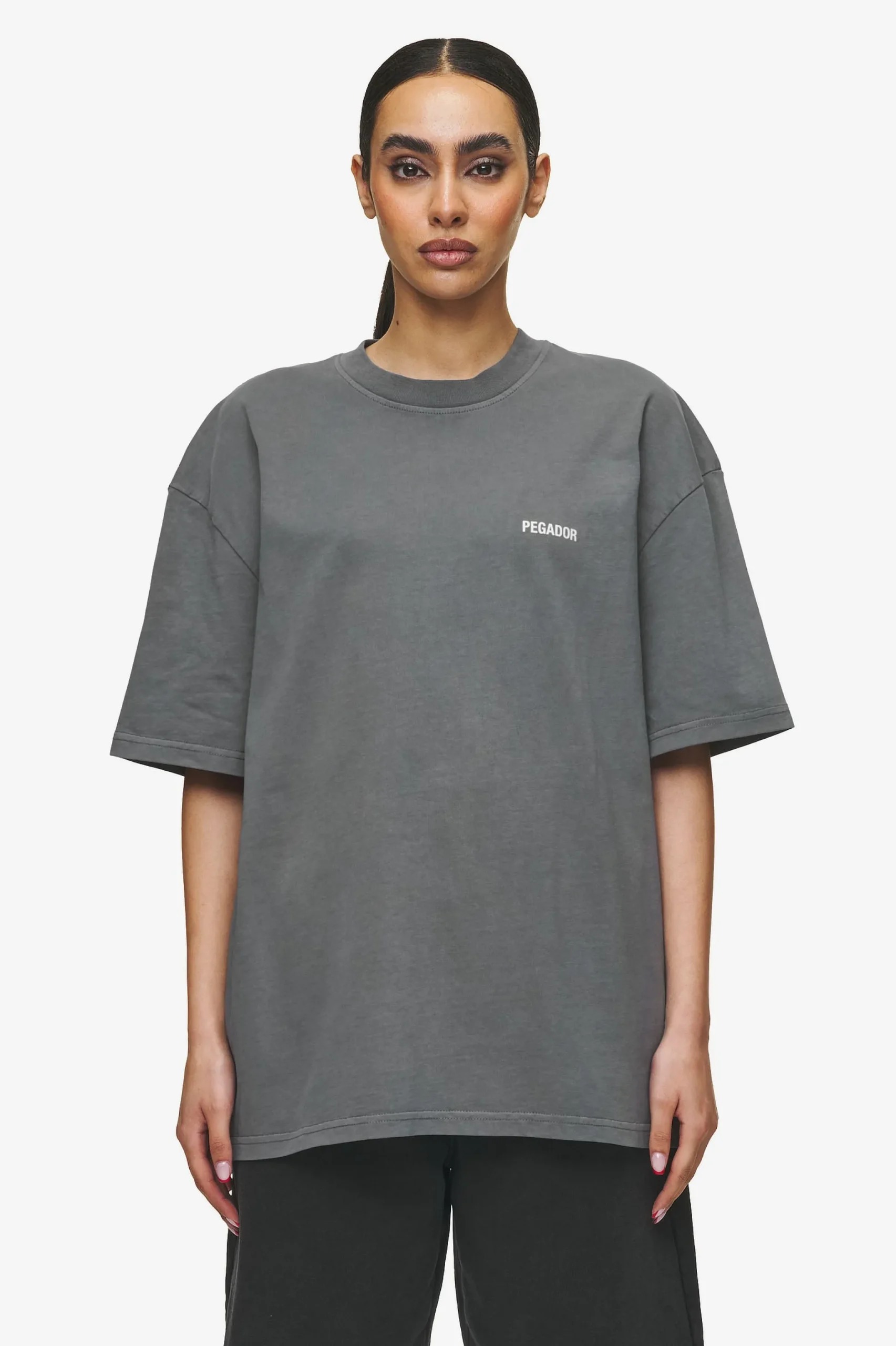 Pegador Tees|Gulati Oversized Tee Vintage Grey