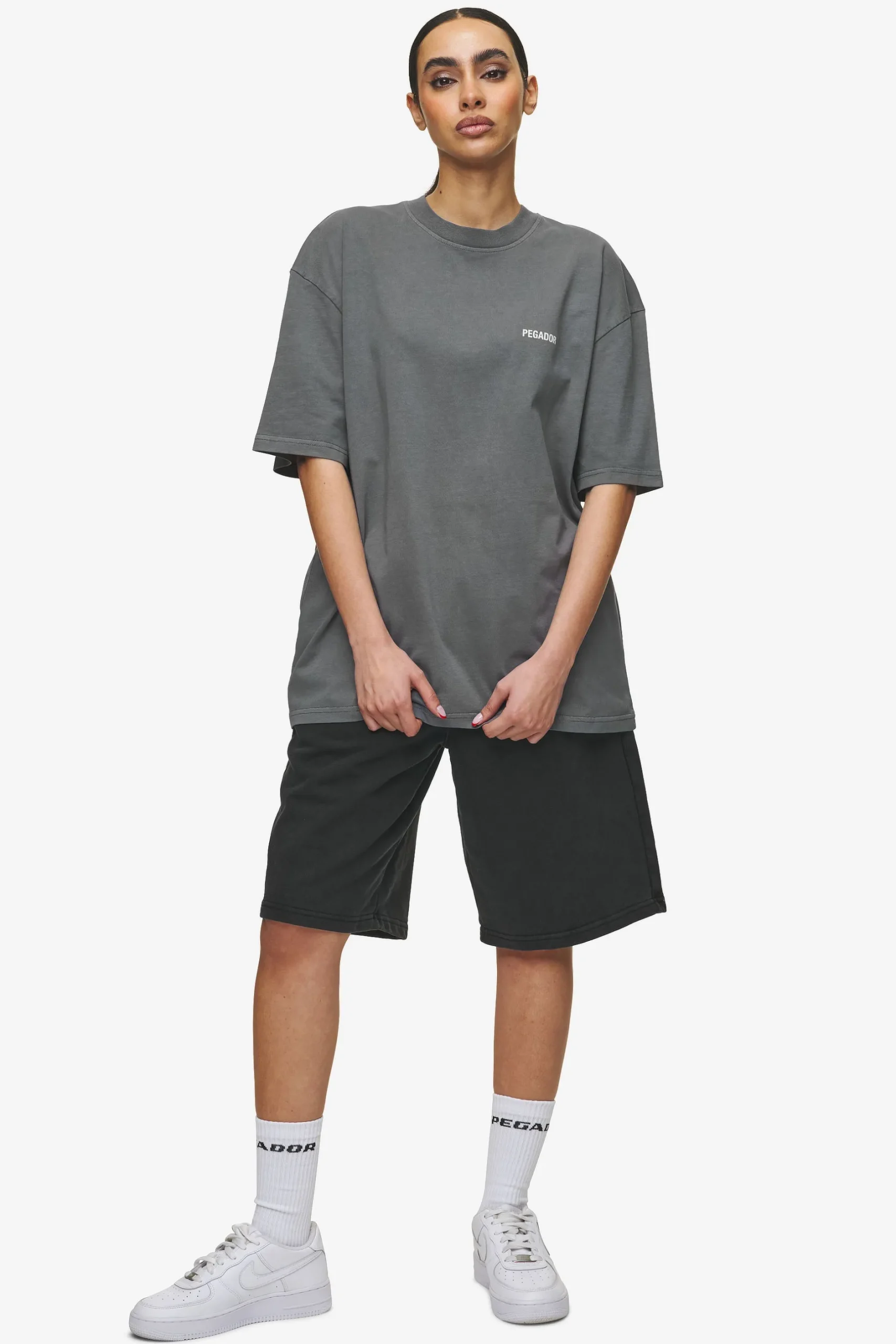 Pegador Tees|Gulati Oversized Tee Vintage Grey