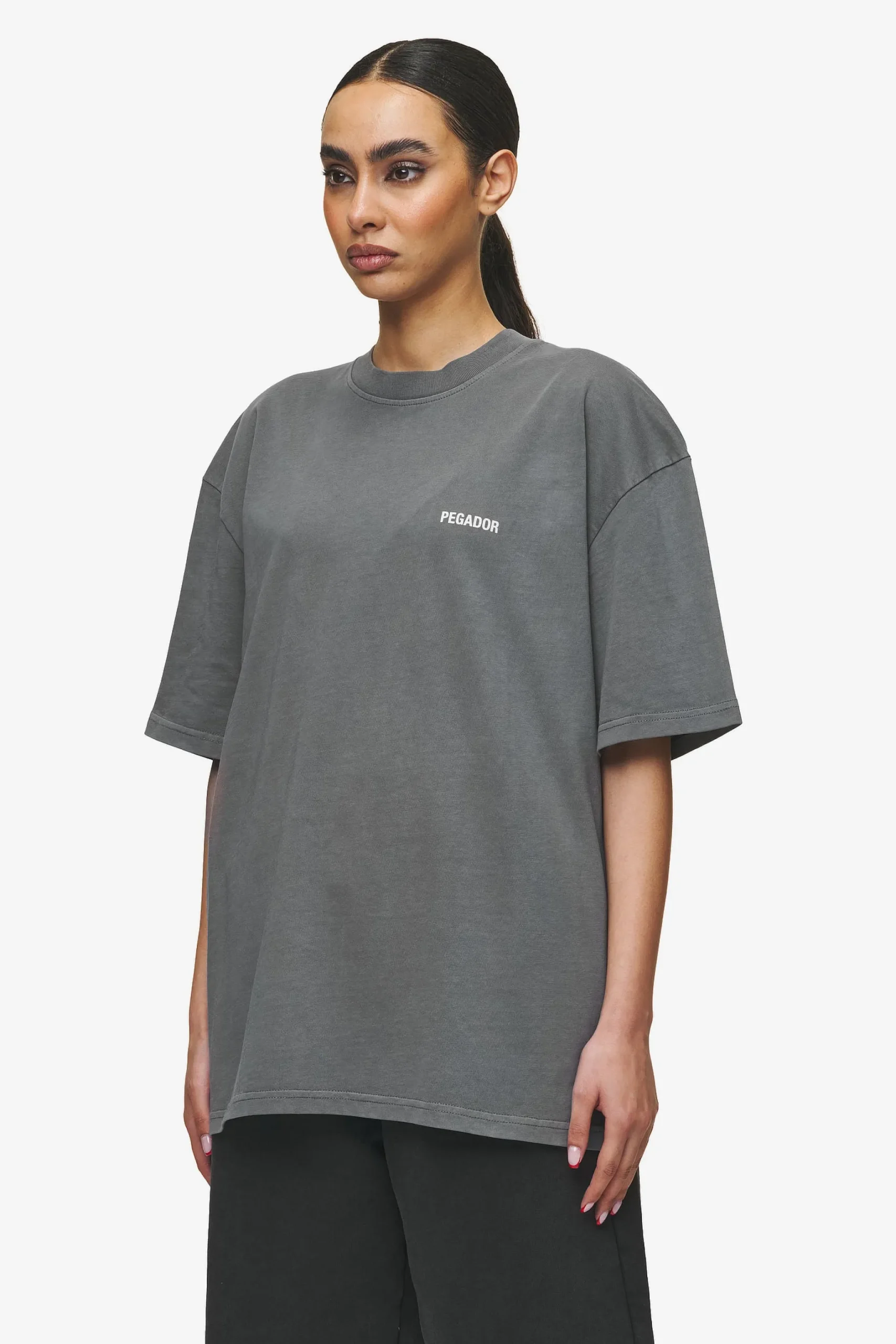 Pegador Tees|Gulati Oversized Tee Vintage Grey