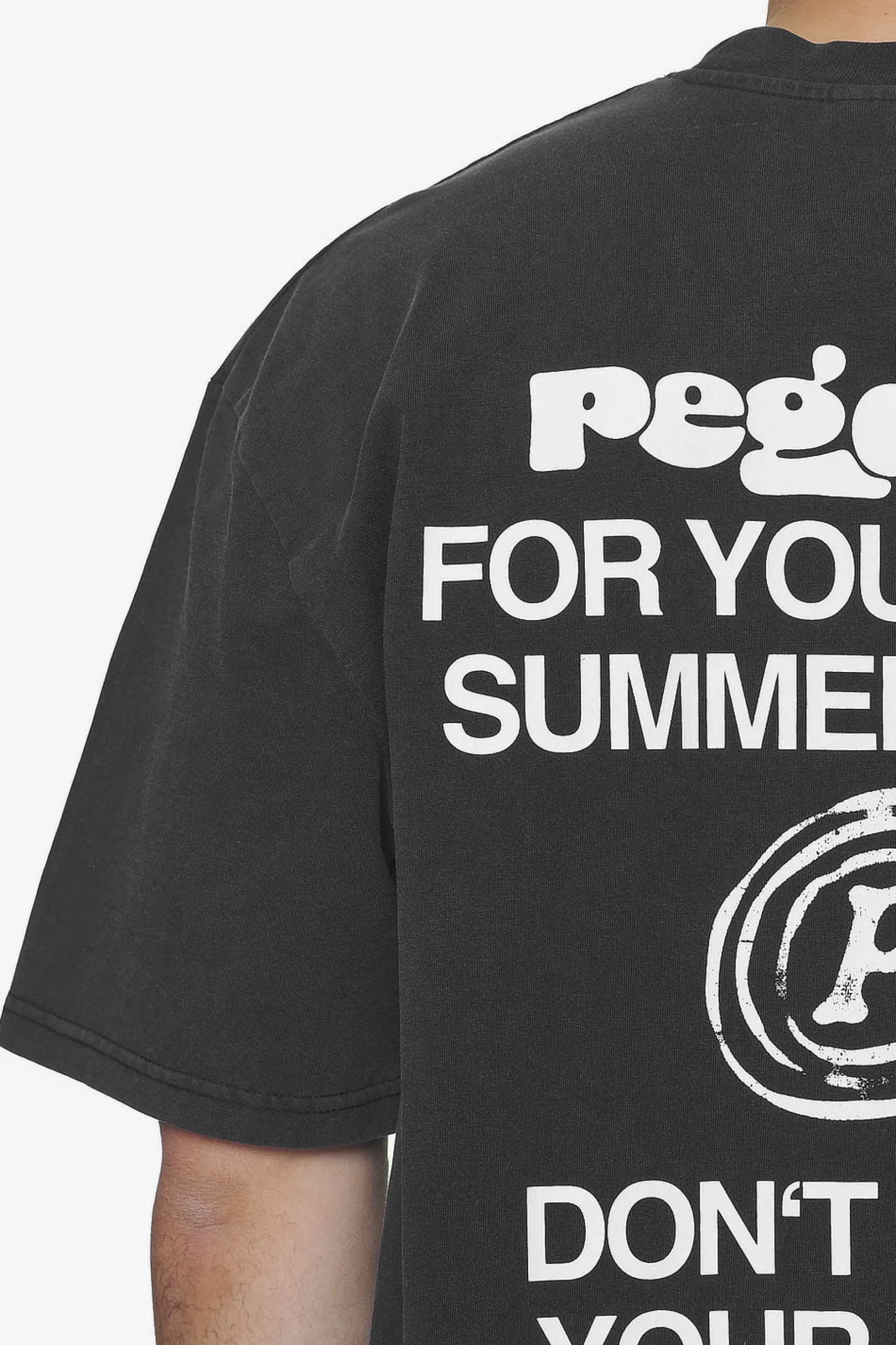 Pegador Tees|Harlan Oversized Tee Vintage black