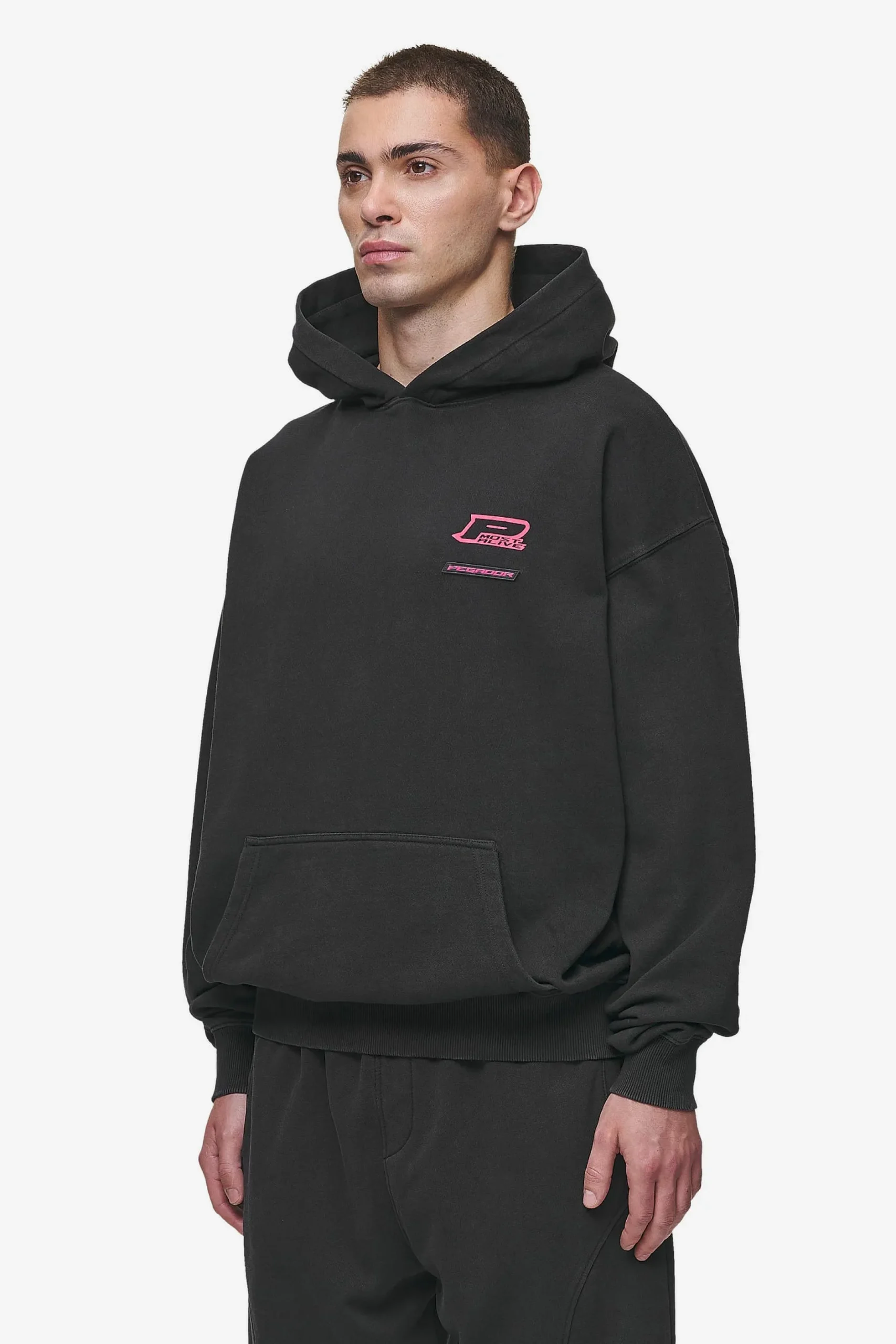 Pegador Hoodies|Hawkins Oversized Hoodie Vintage Black