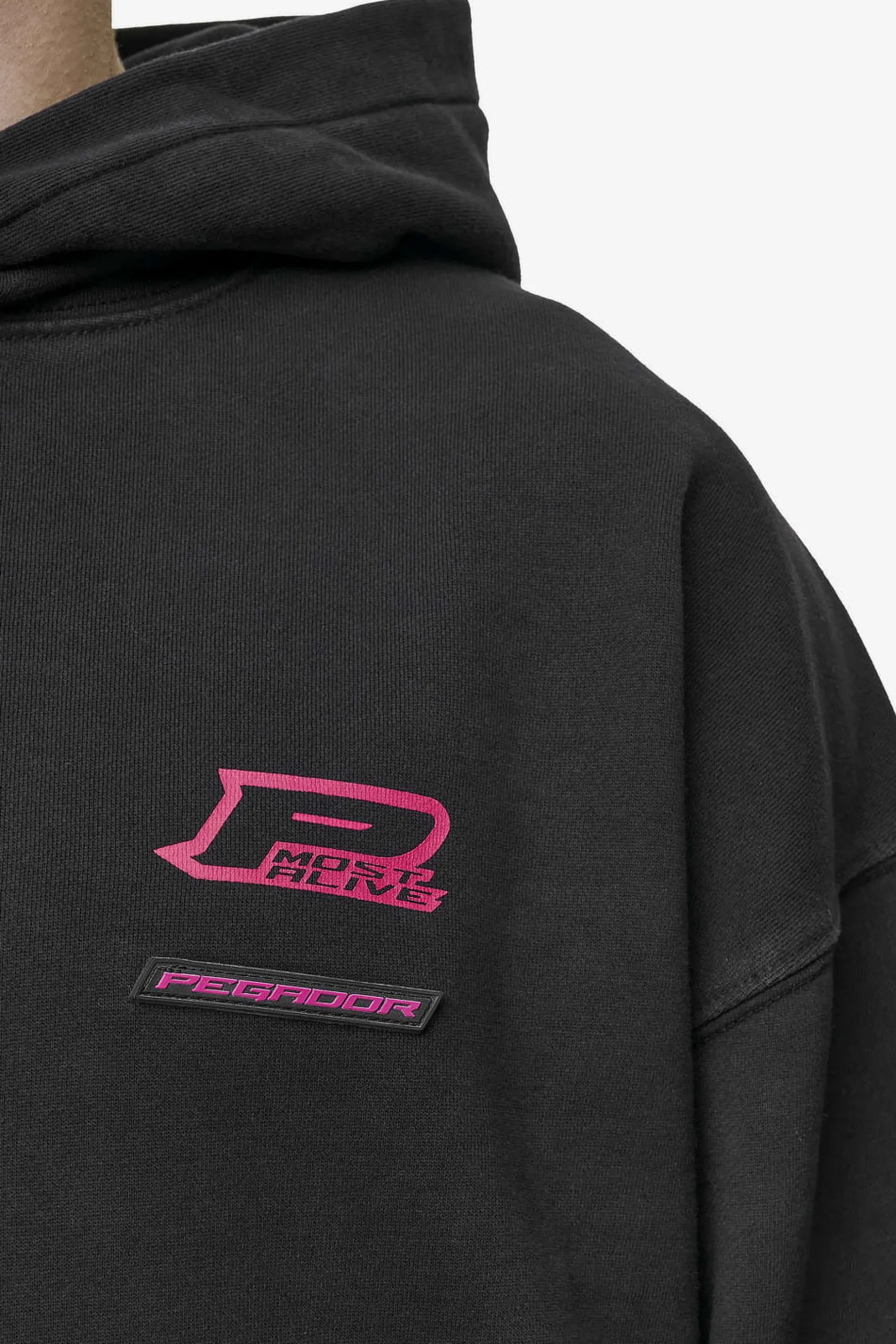 Pegador Hoodies|Hawkins Oversized Hoodie Vintage Black