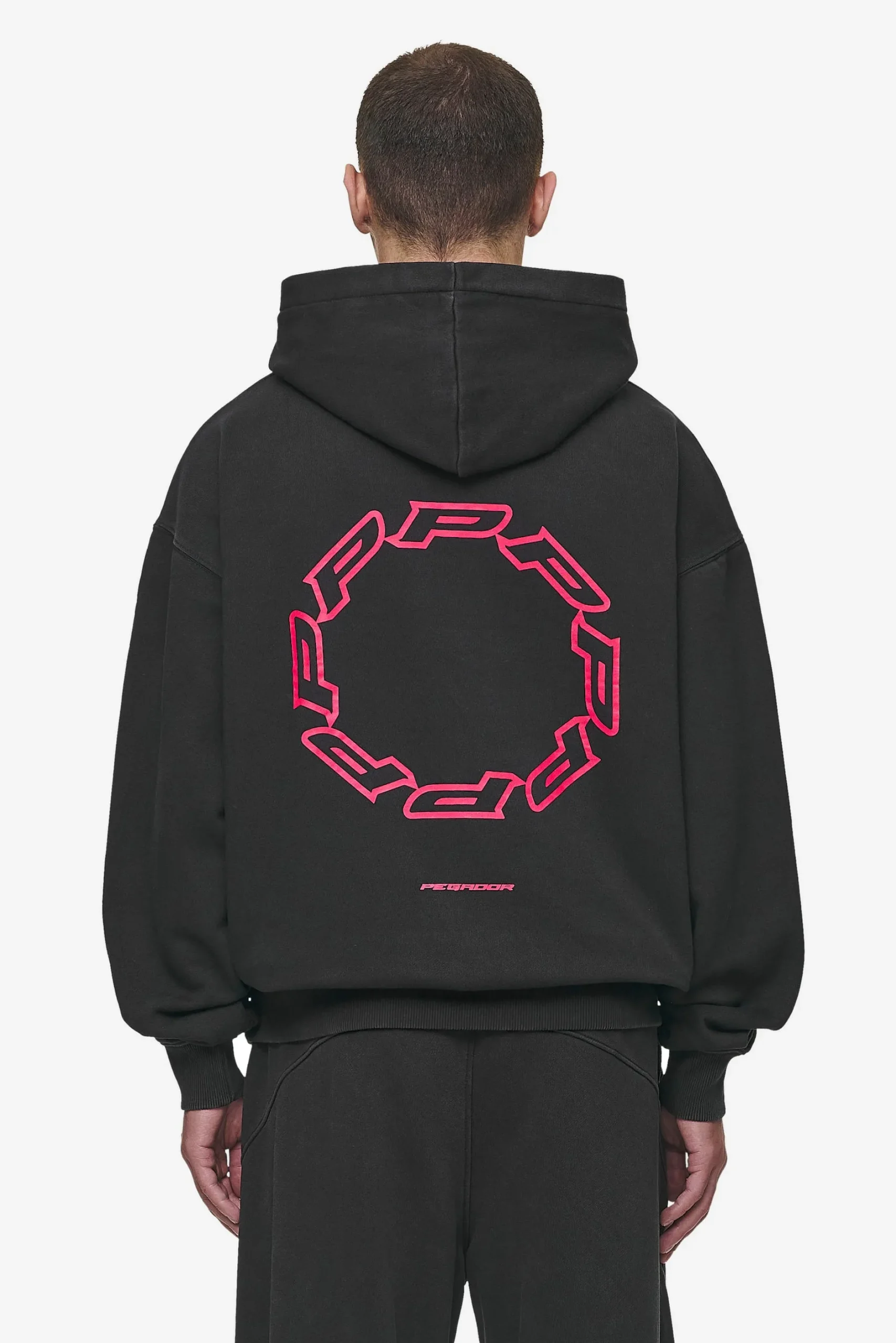 Pegador Hoodies|Hawkins Oversized Hoodie Vintage Black