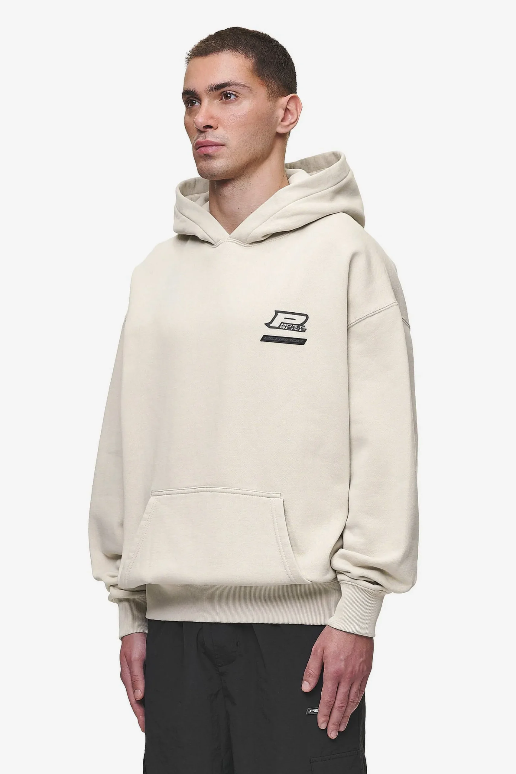 Pegador Hoodies|Hawkins Oversized Hoodie Washed Light Beige