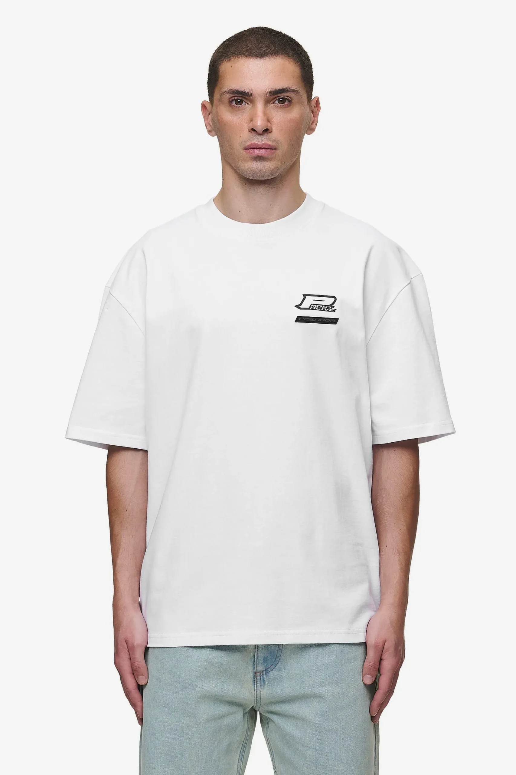 Pegador Tees|Hawkins Oversized Tee White